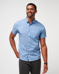 Wind It In Button-Up| Travis Mathew