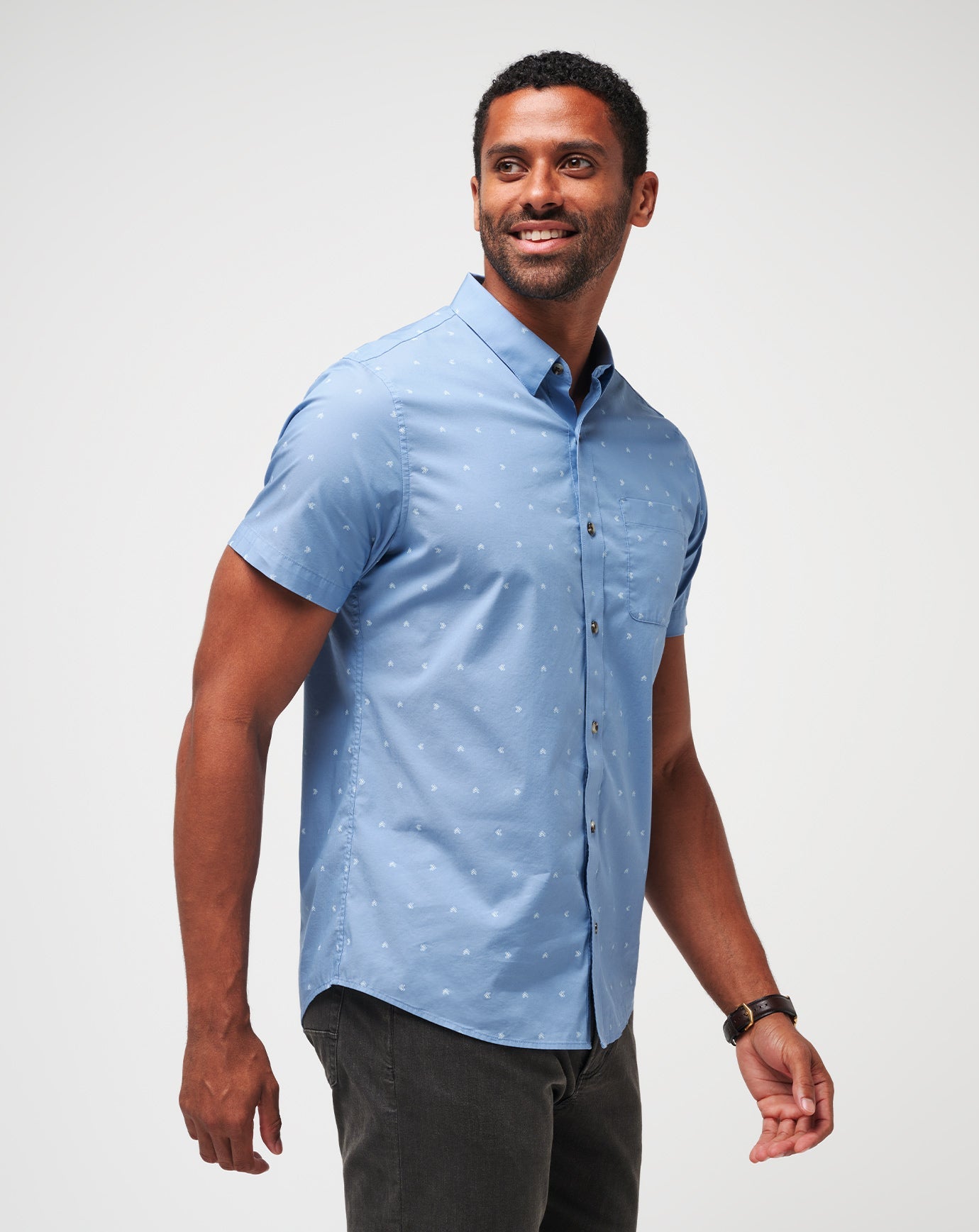 Wind It In Button-Up| Travis Mathew