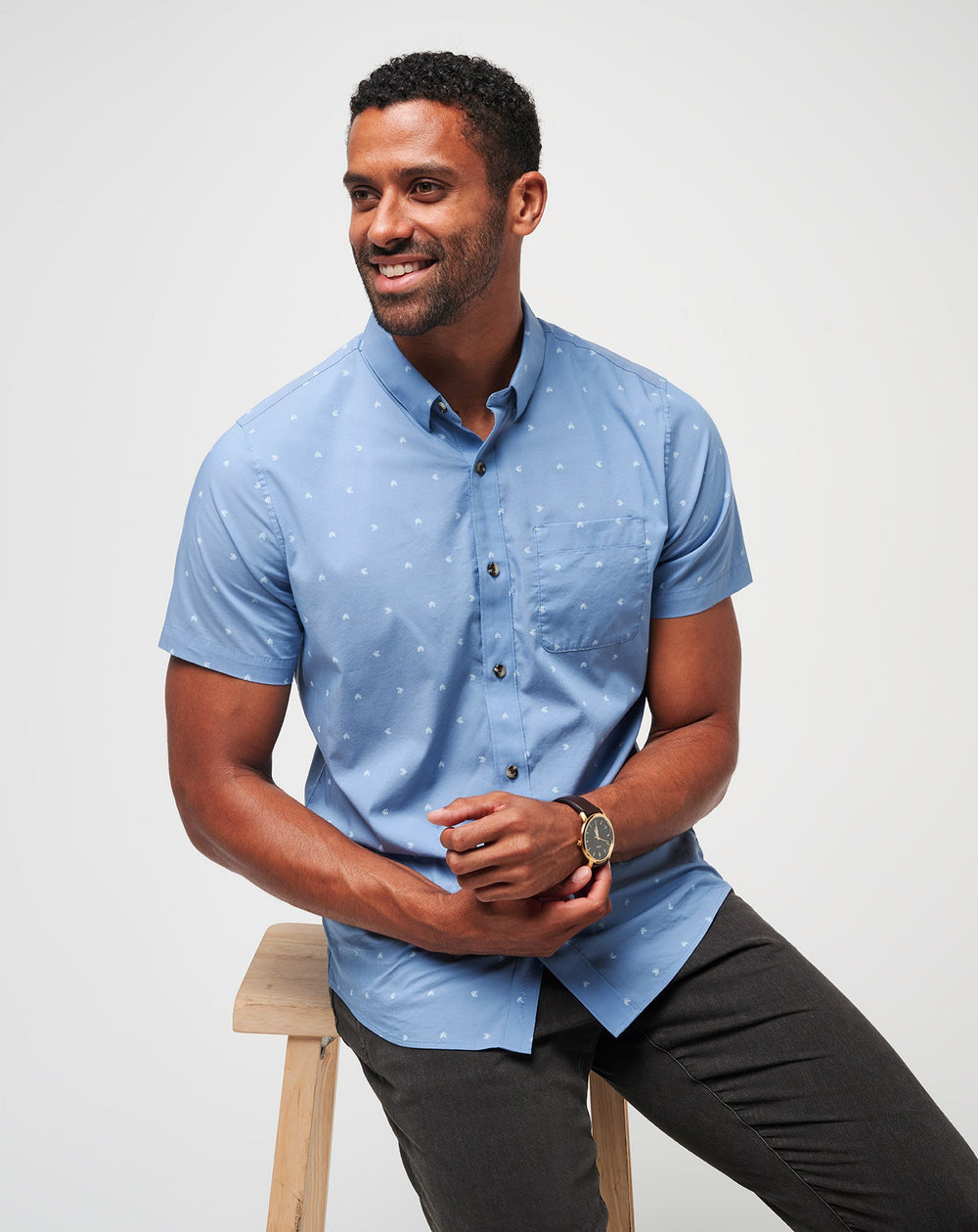 Wind It In Button-Up| Travis Mathew