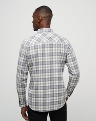 Cloud Flannel Plaid Button-Up| Travis Mathew