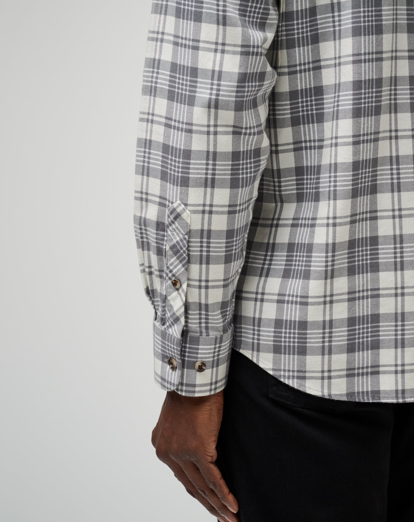 Cloud Flannel Plaid Button-Up| Travis Mathew