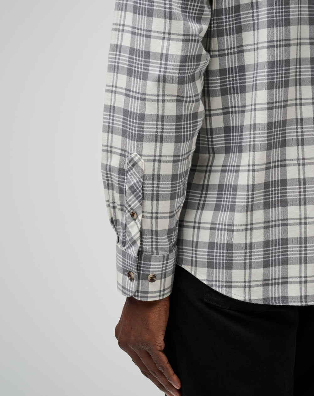 Cloud Flannel Plaid Button-Up| Travis Mathew