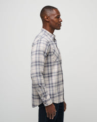 Cloud Flannel Plaid Button-Up| Travis Mathew
