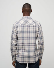 Cloud Flannel Plaid Button-Up| Travis Mathew