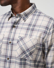 Cloud Flannel Plaid Button-Up| Travis Mathew