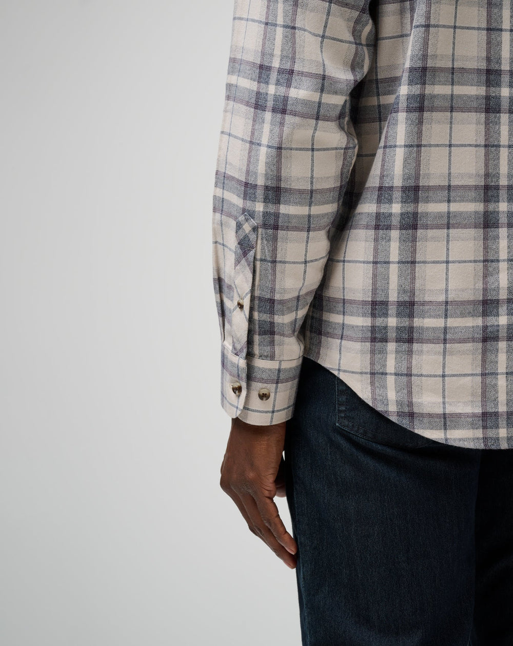 Cloud Flannel Plaid Button-Up| Travis Mathew