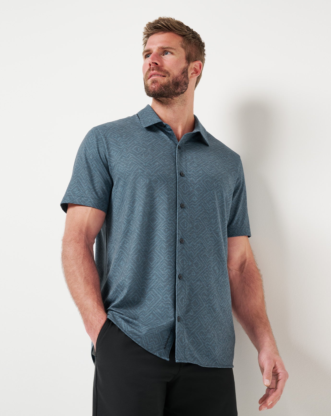 Knit Featherweight Night Button-Up| Travis Mathew