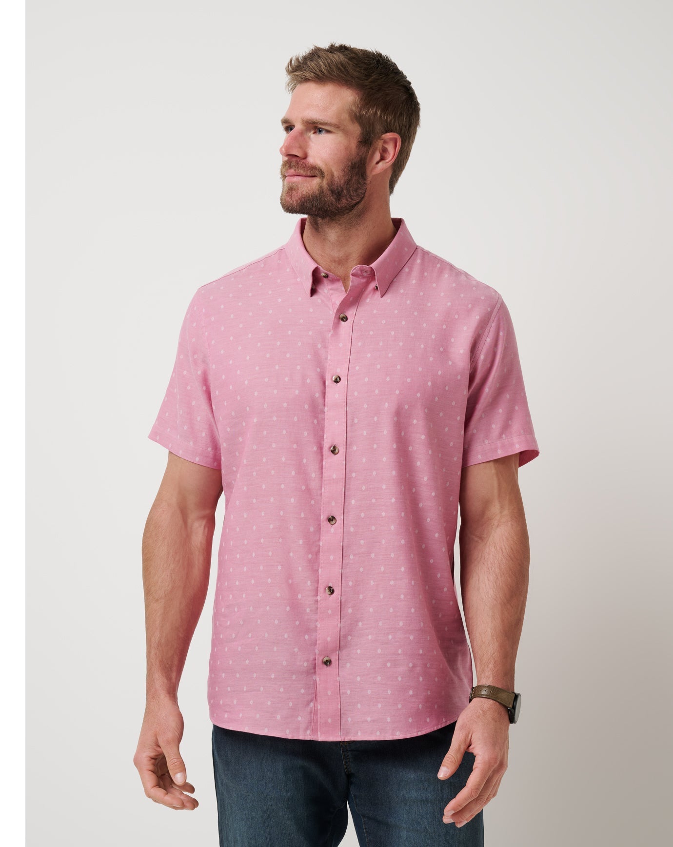 Early Check In Button-Up| Travis Mathew