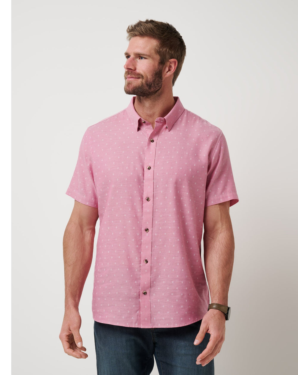 Early Check In Button-Up| Travis Mathew