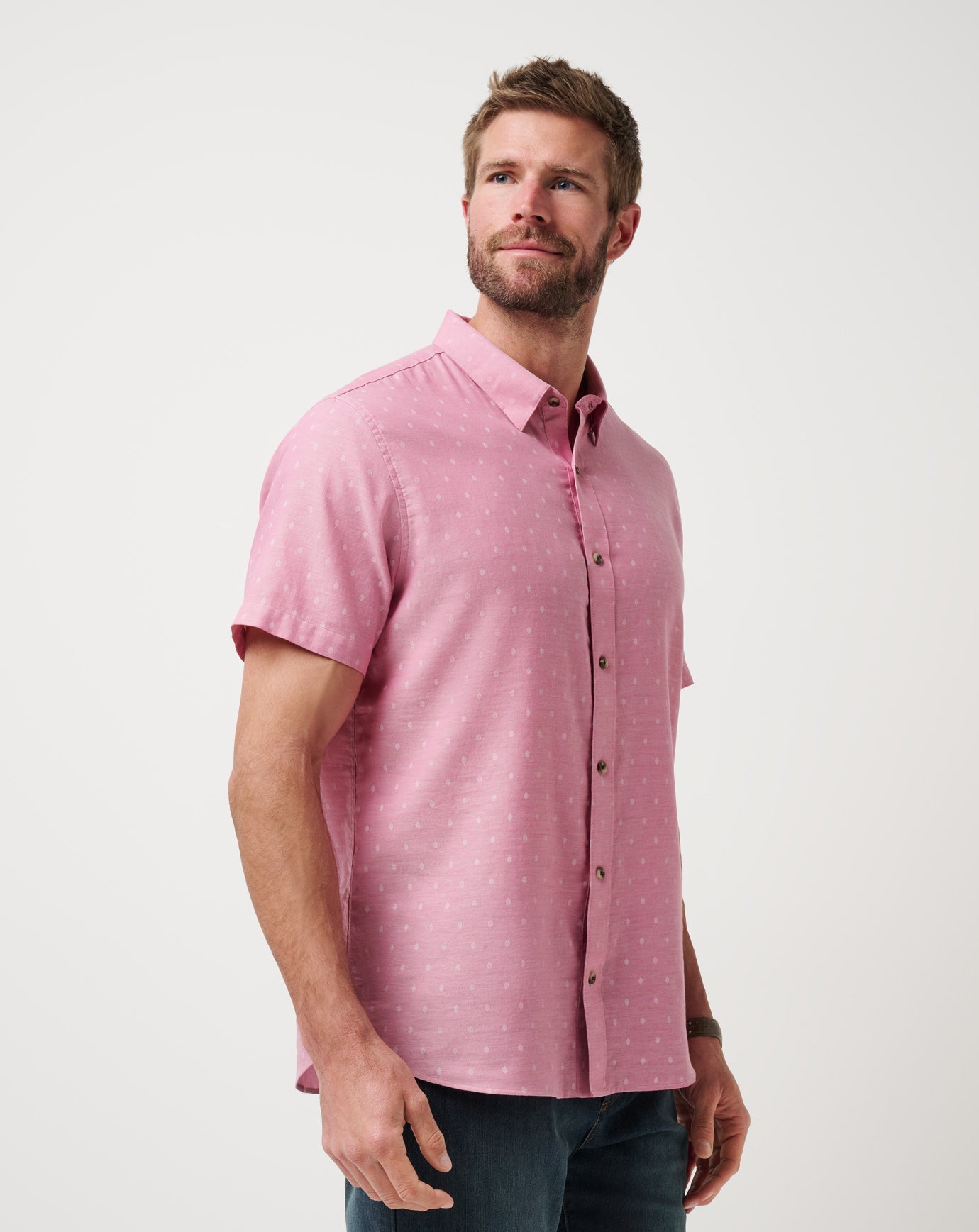 Early Check In Button-Up| Travis Mathew