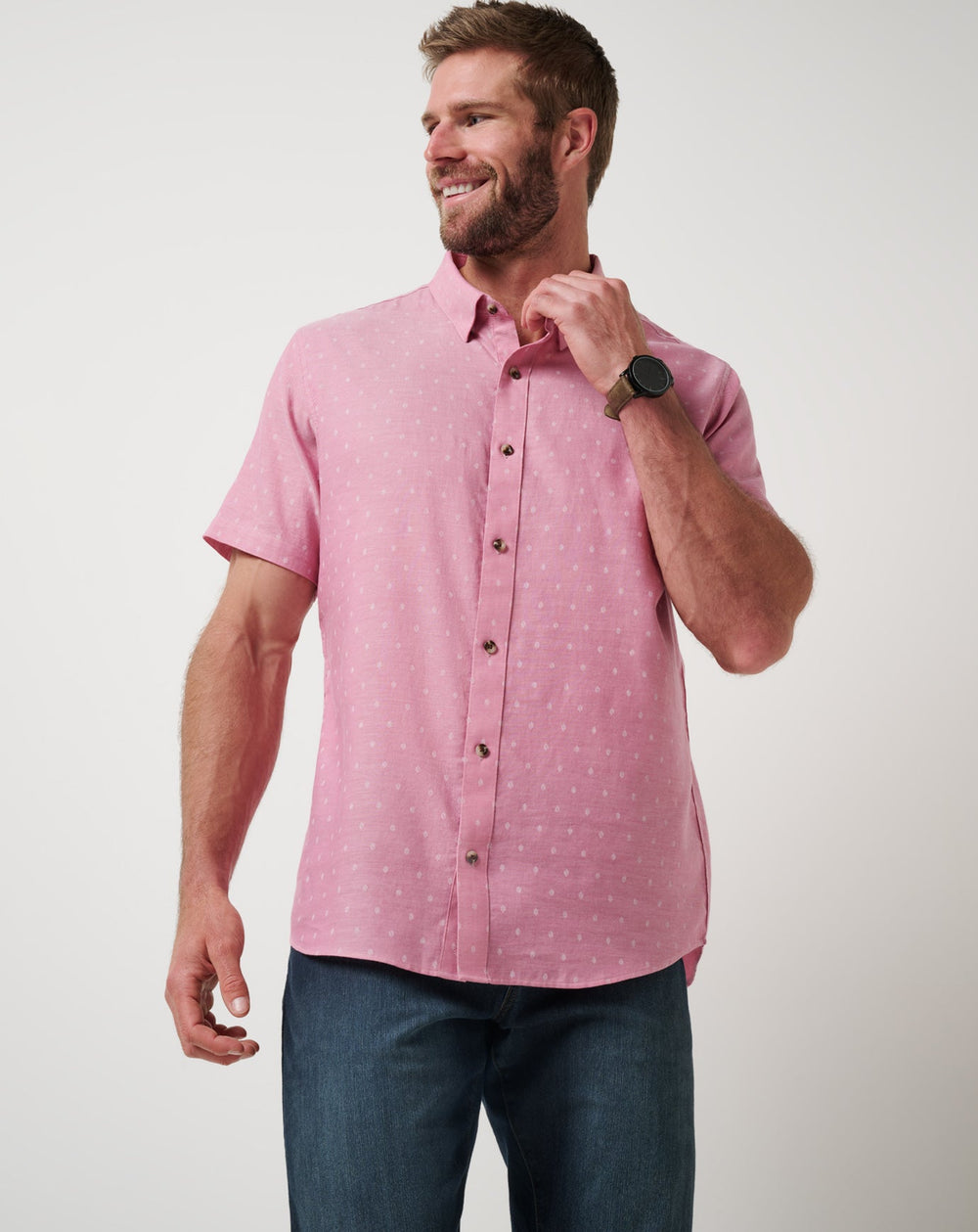 Early Check In Button-Up| Travis Mathew