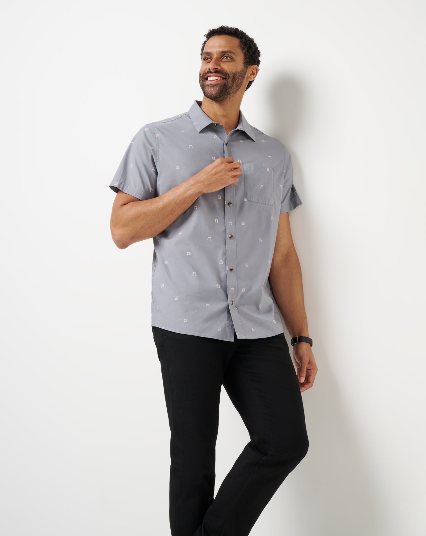 French Riviera Button-Up| Travis Mathew