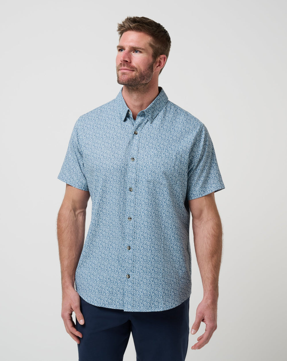 Techwoven Country Mile Button-Up| Travis Mathew