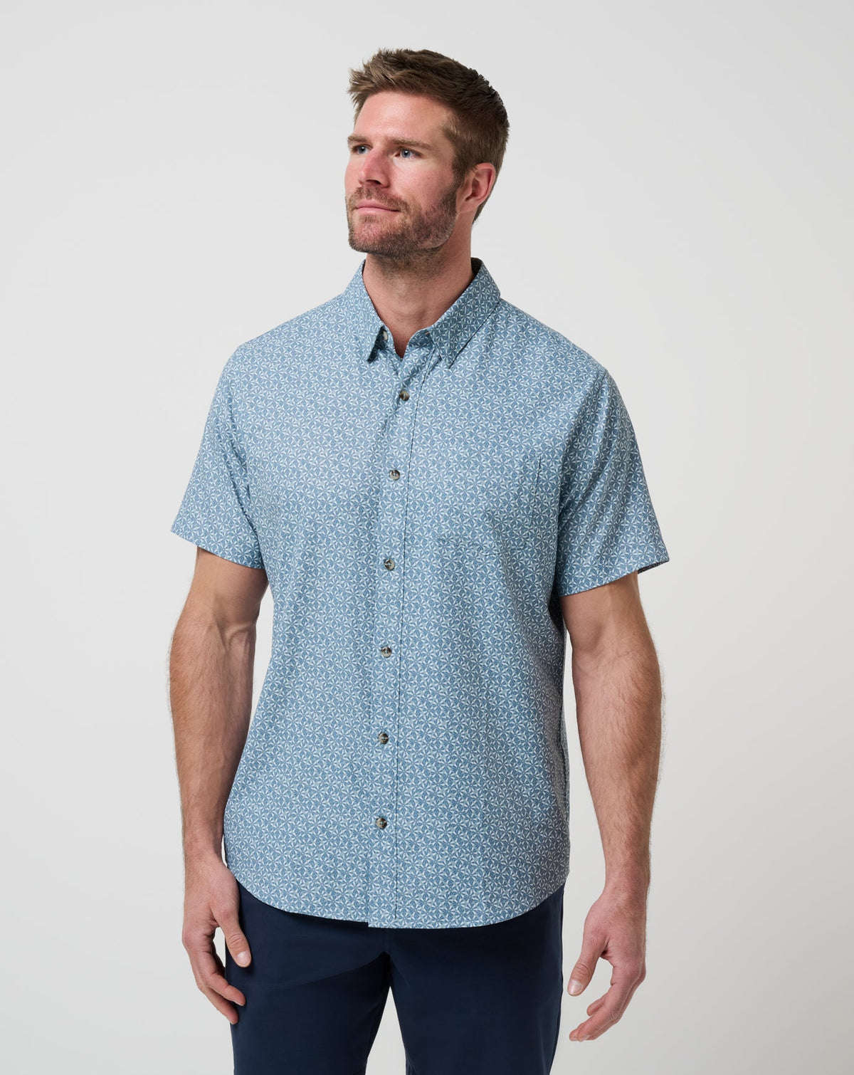 Techwoven Country Mile Button-Up| Travis Mathew