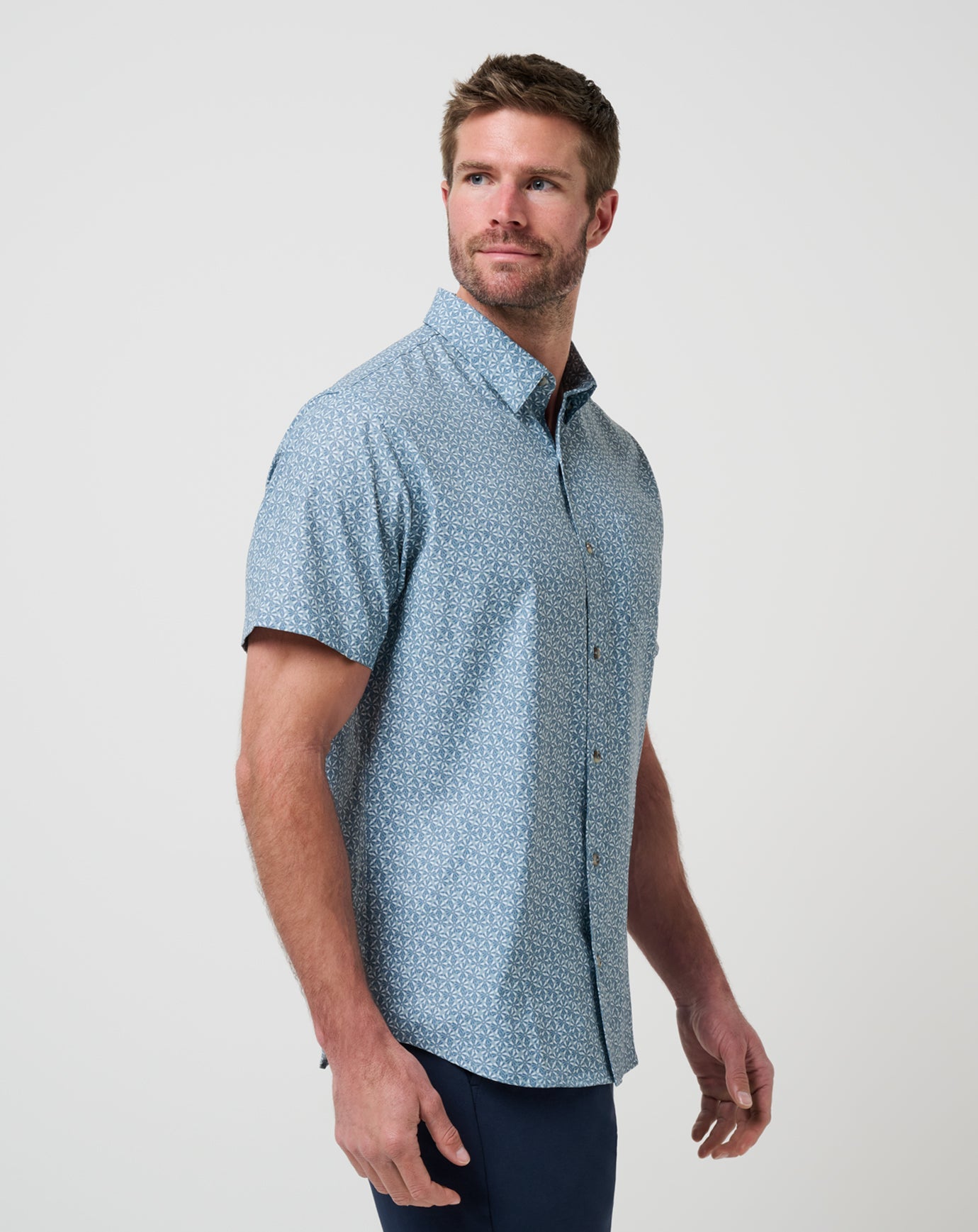 Techwoven Country Mile Button-Up| Travis Mathew