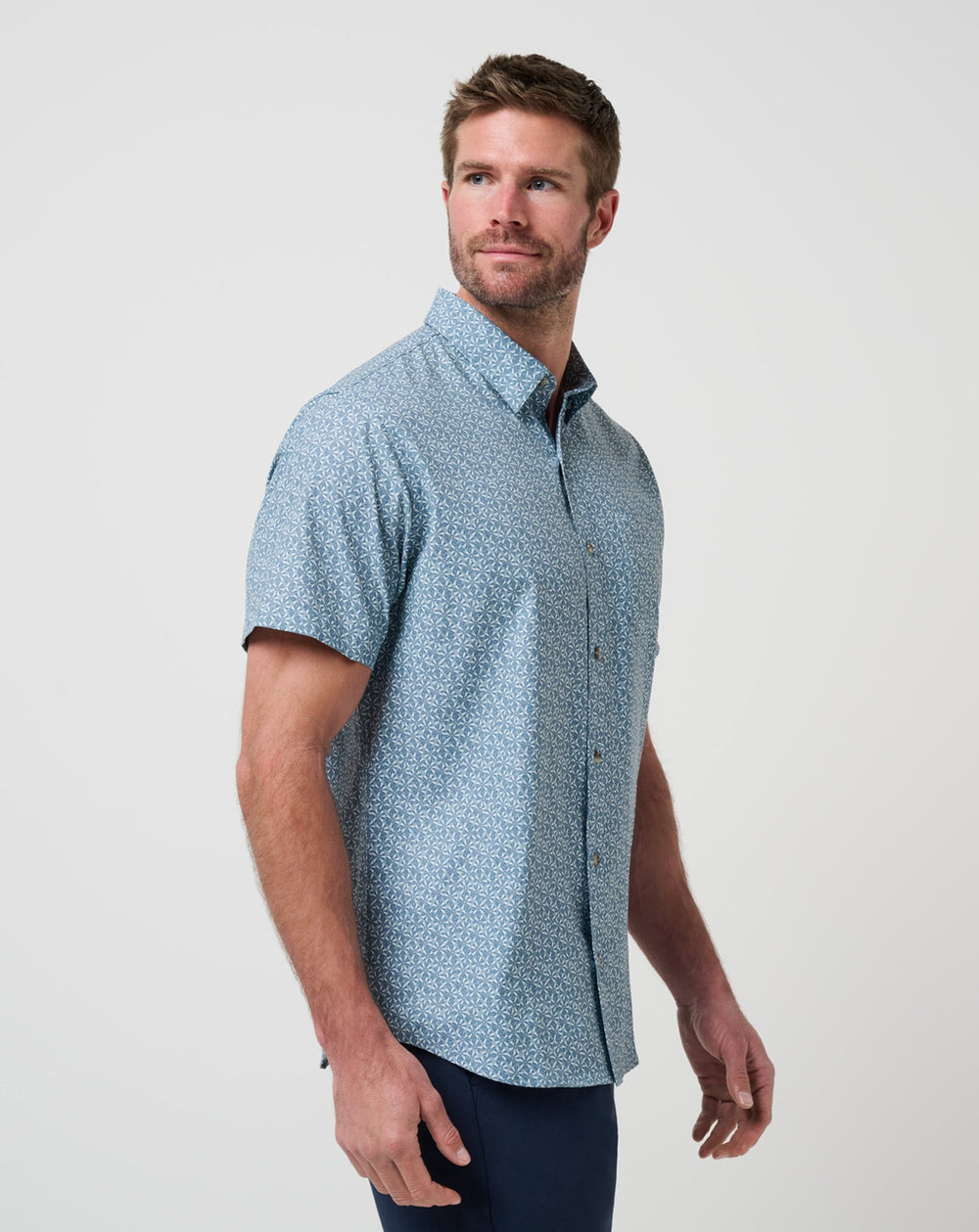 Techwoven Country Mile Button-Up| Travis Mathew