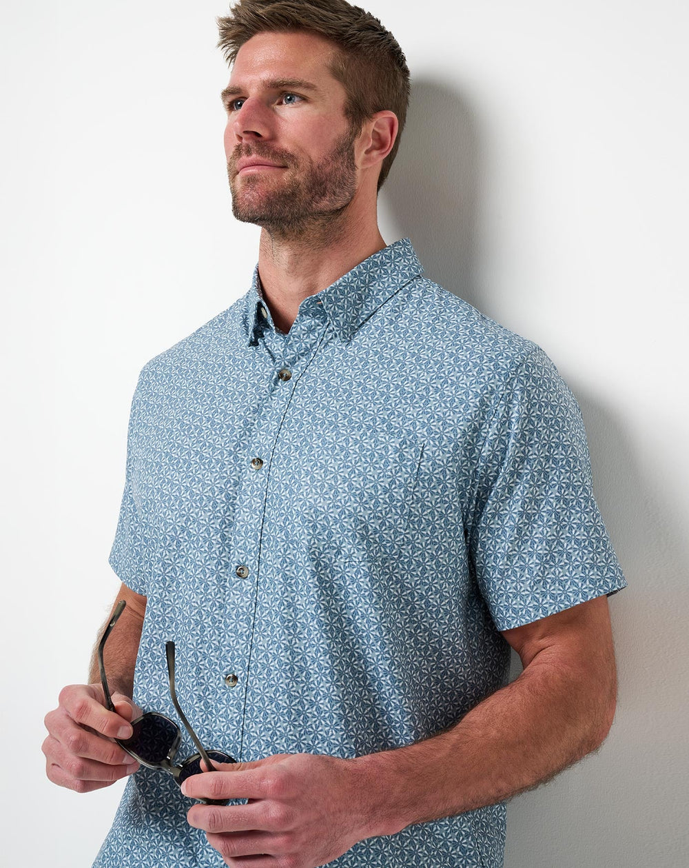 Techwoven Country Mile Button-Up| Travis Mathew