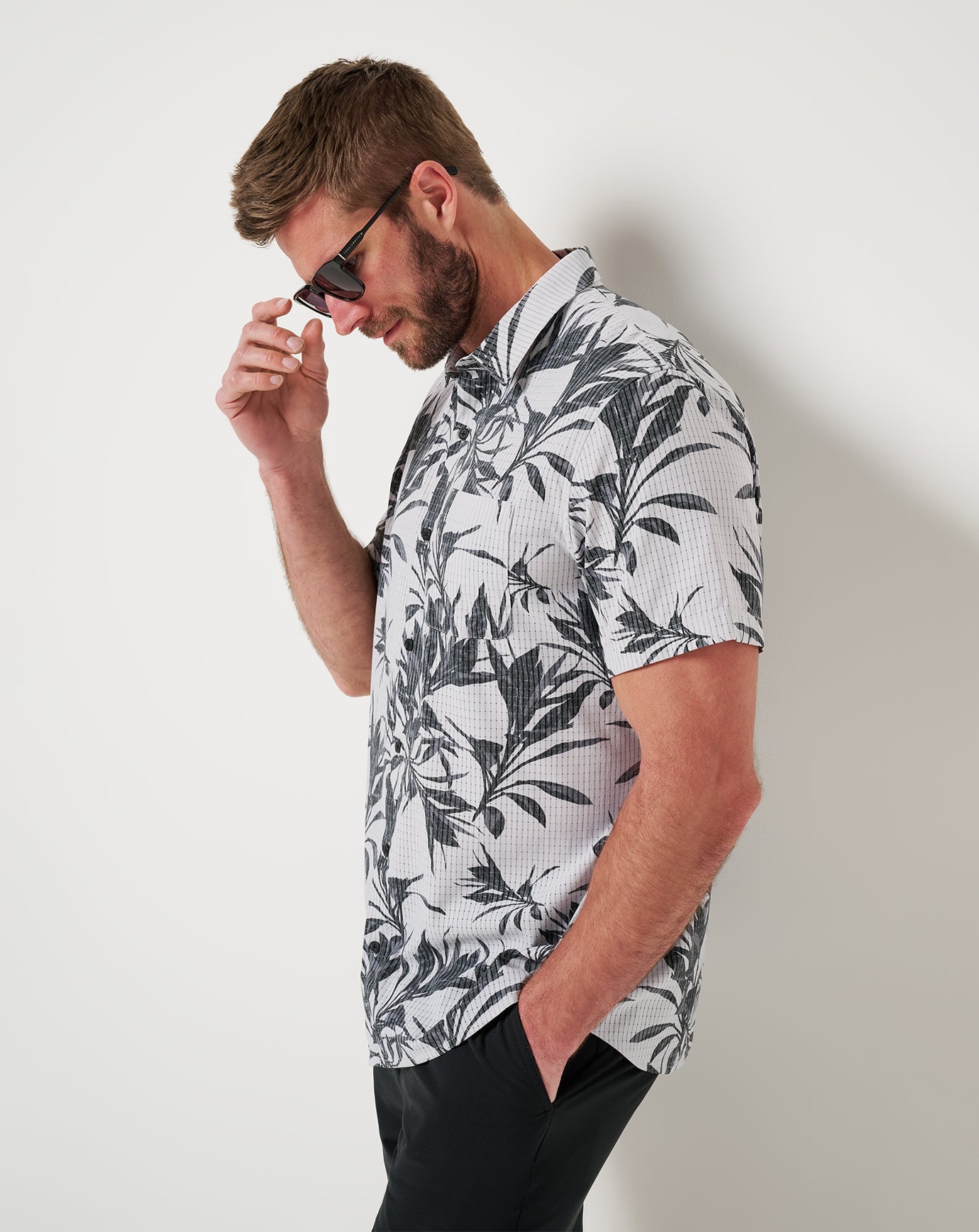 Light Map Button-Up| Travis Mathew