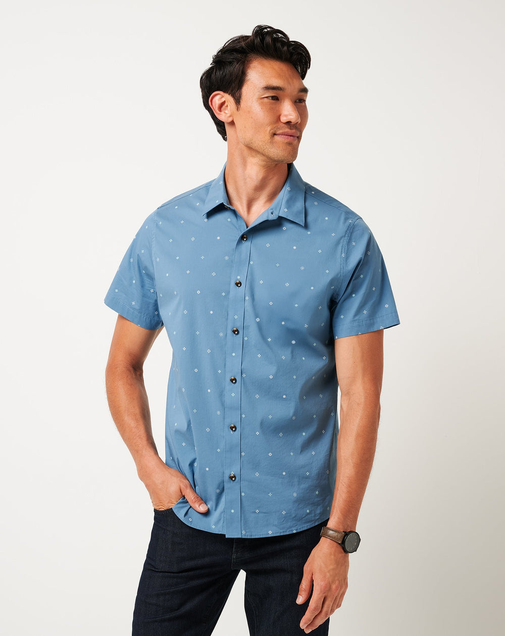 Per Aspera Button-Up| Travis Mathew