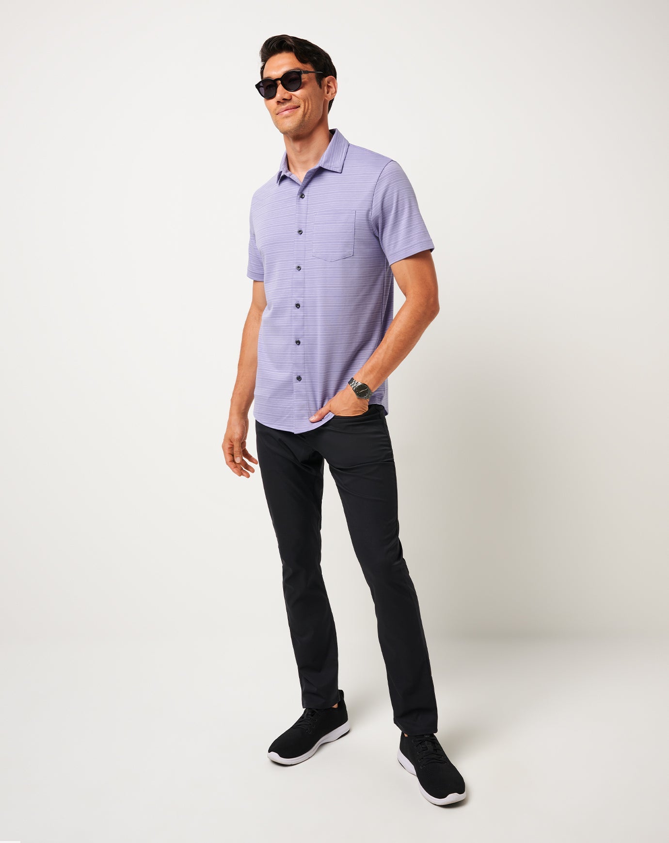 Knit Trip To The City Button-Up| Travis Mathew