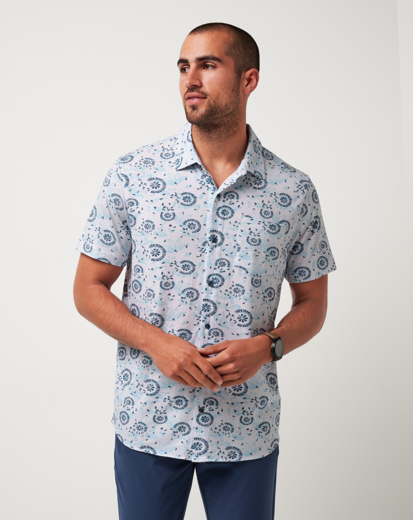 Knit Flourish Button-Up| Travis Mathew