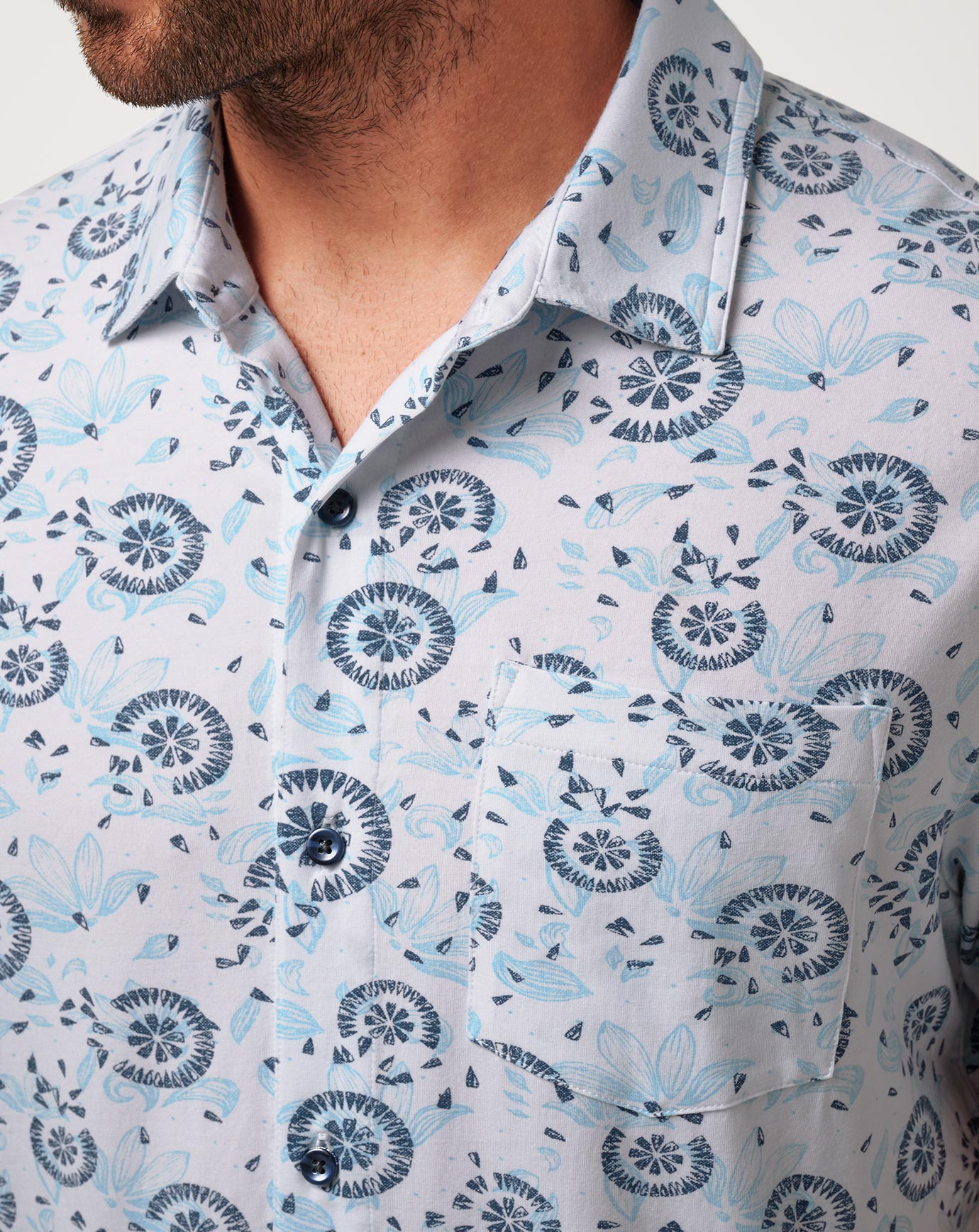 Knit Flourish Button-Up| Travis Mathew