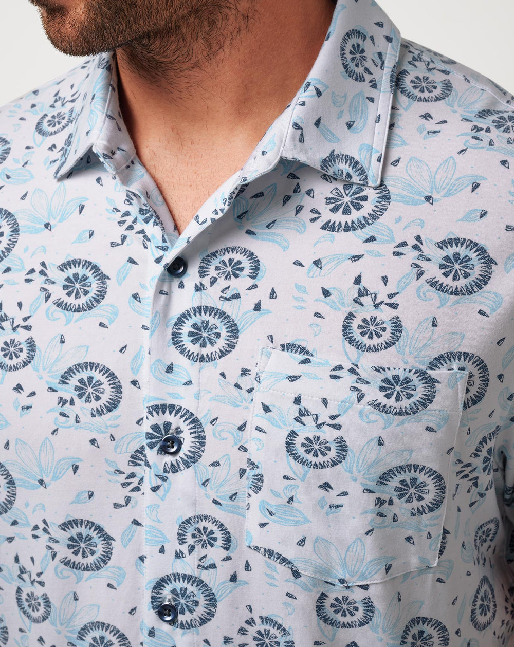 Knit Flourish Button-Up| Travis Mathew