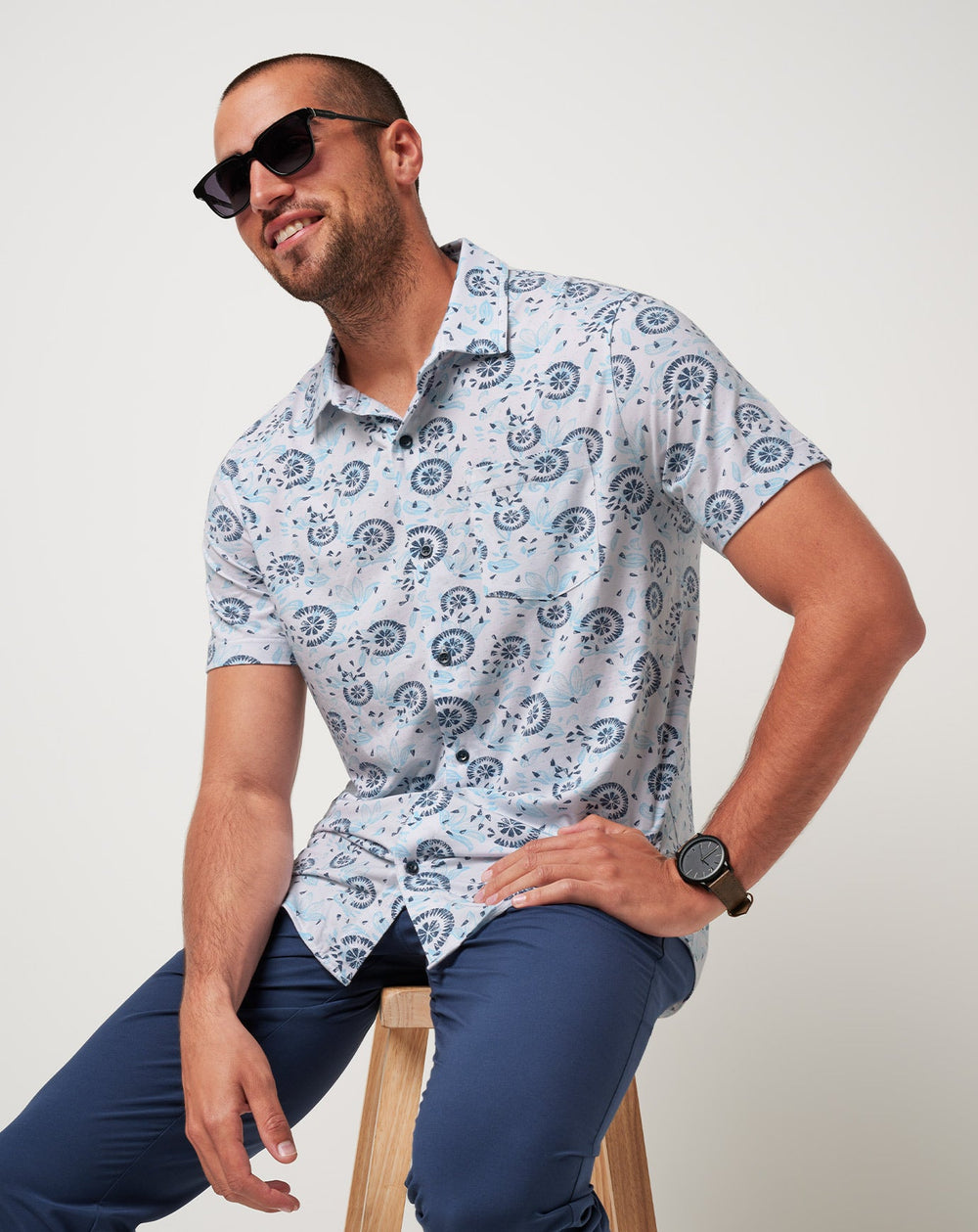 Knit Flourish Button-Up| Travis Mathew