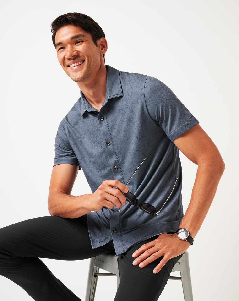 Knit Featherweight Tides Button-Up| Travis Mathew