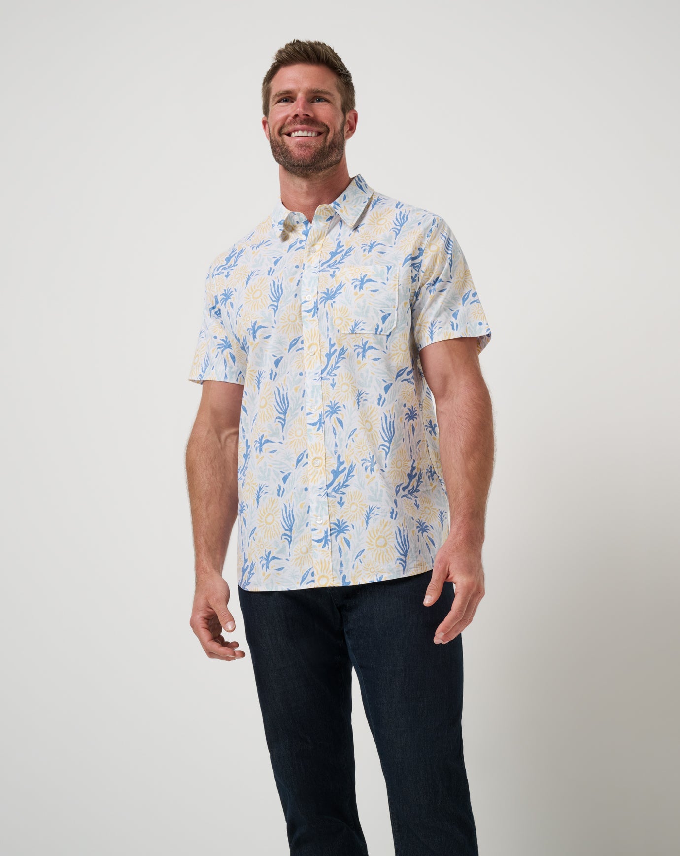 Souvenir City Button-Up| Travis Mathew