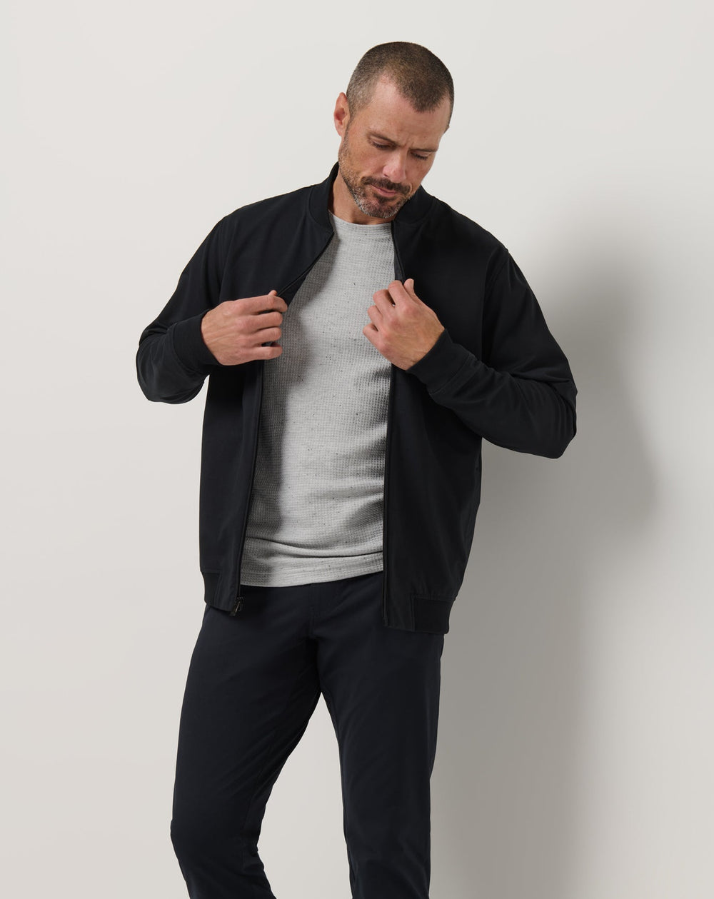 Stretchknit Bomber Jacket| Travis Mathew