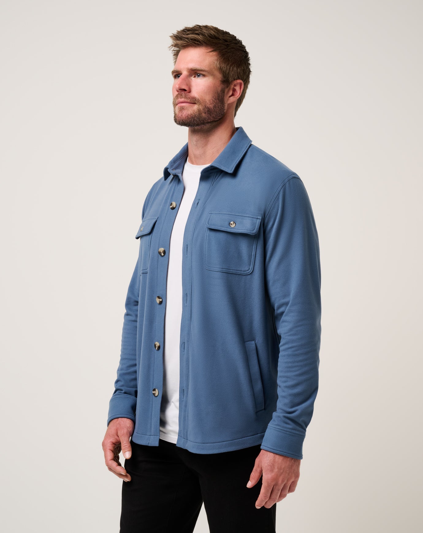 Peak Fleece Shirt Jacket| Travis Mathew