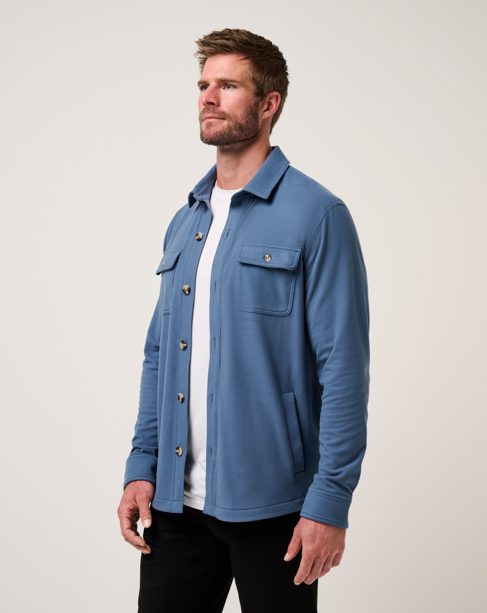 Peak Fleece Shirt Jacket| Travis Mathew
