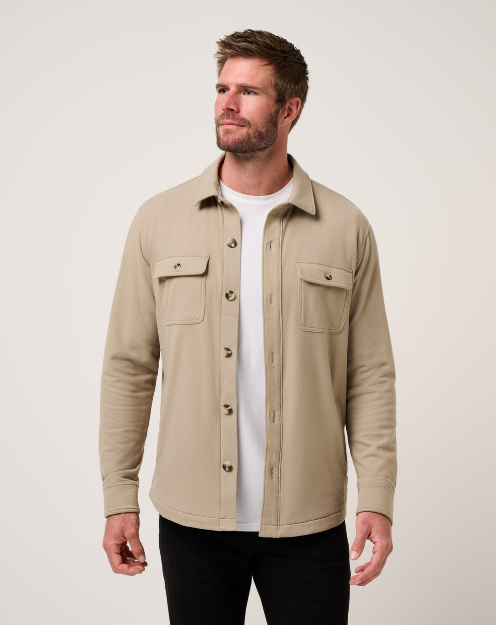 Peak Fleece Shirt Jacket| Travis Mathew