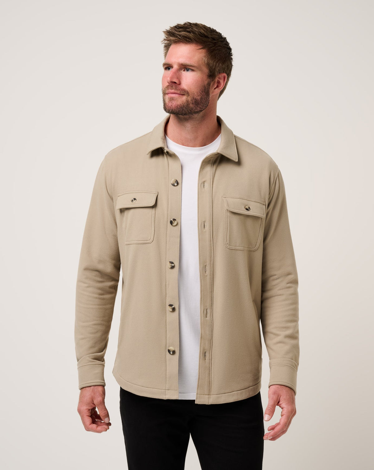 Peak Fleece Shirt Jacket| Travis Mathew