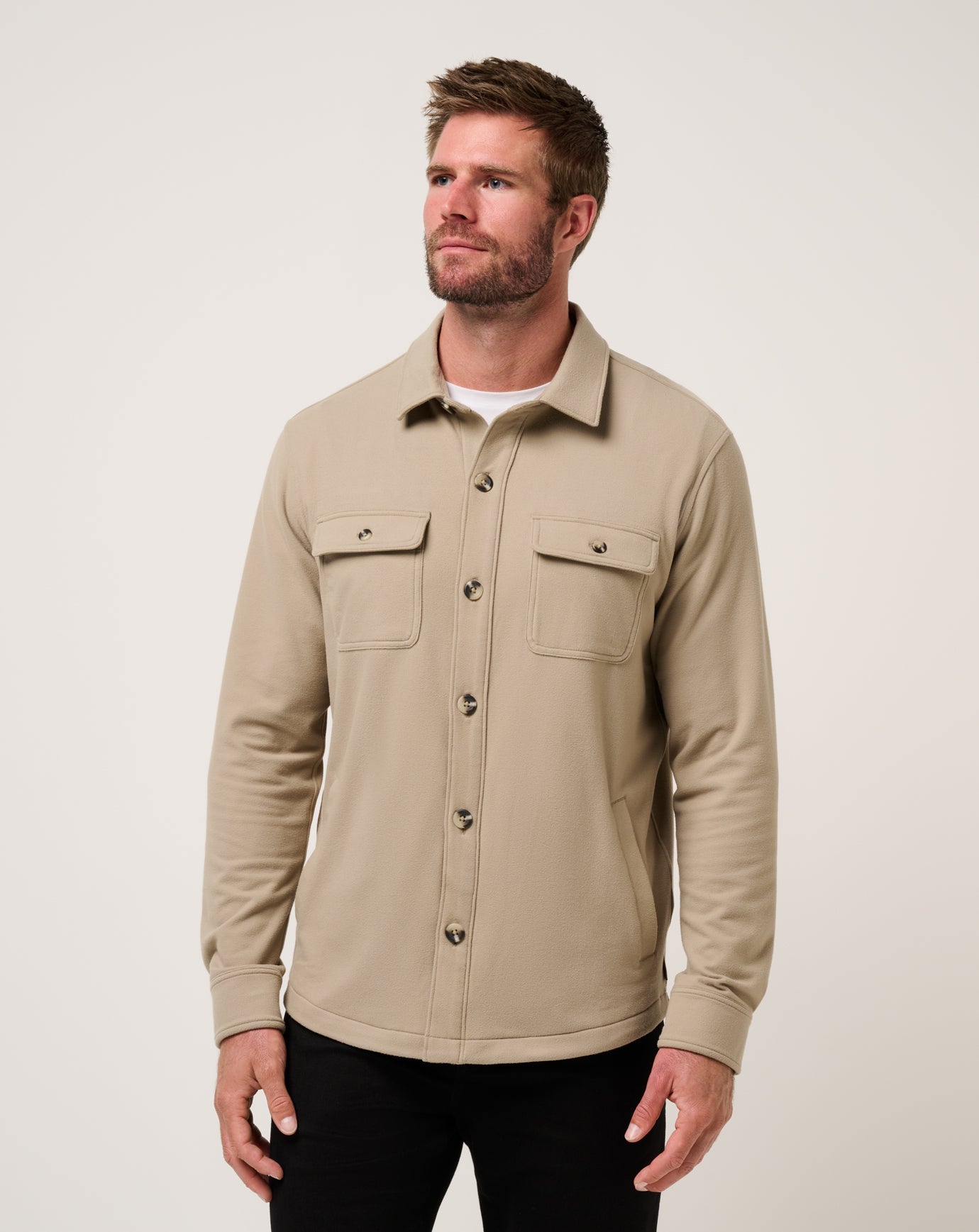 Peak Fleece Shirt Jacket| Travis Mathew