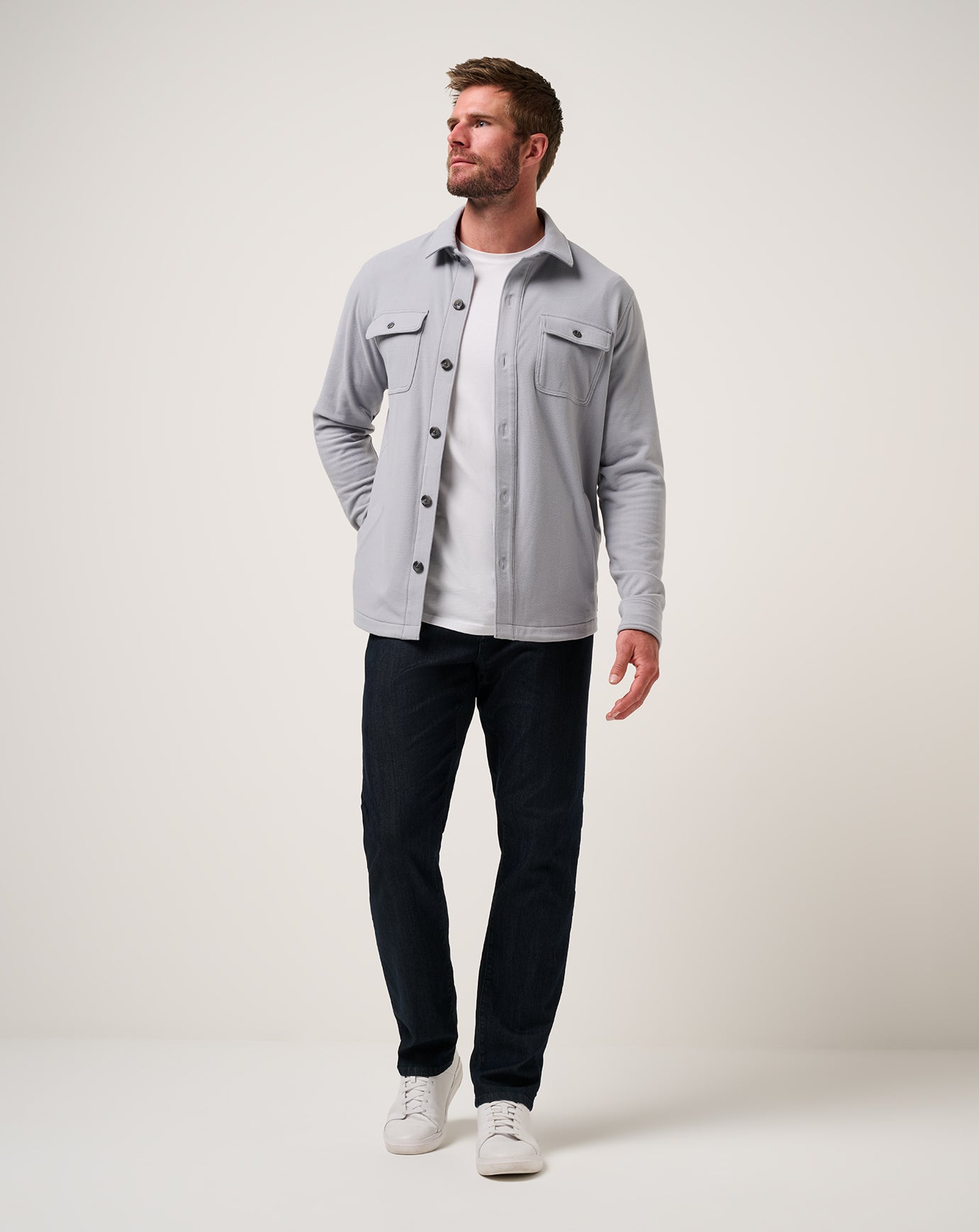 Peak Fleece Shirt Jacket| Travis Mathew