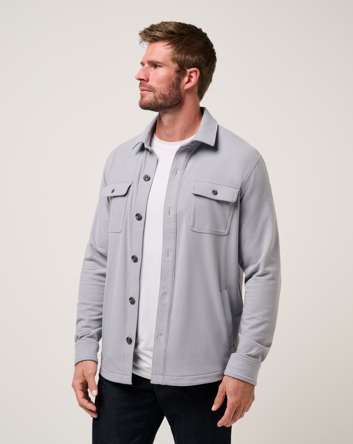 Peak Fleece Shirt Jacket| Travis Mathew