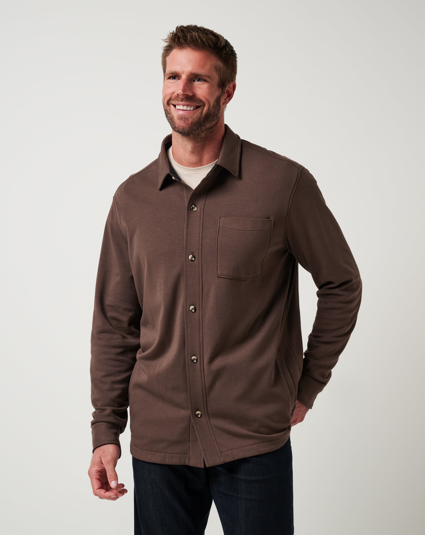 Cloud Shirt Jacket| Travis Mathew