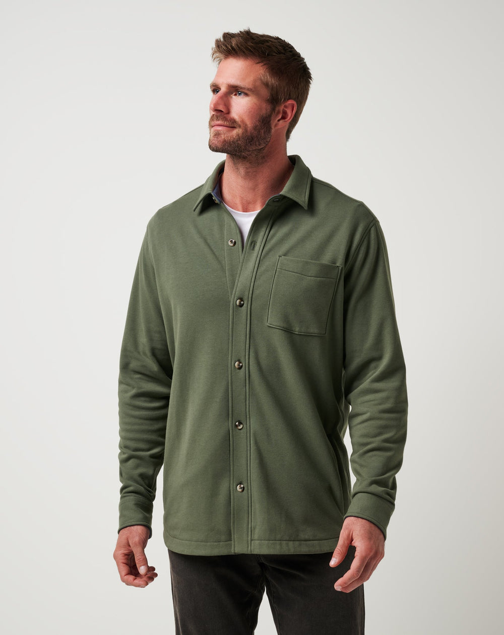 Cloud Shirt Jacket| Travis Mathew