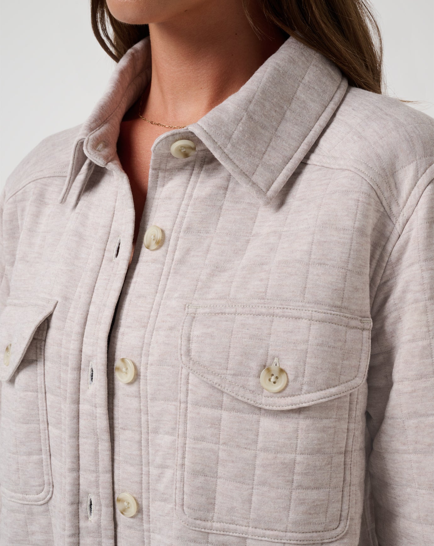Cloud Coastal Quilted Shacket| Travis Mathew