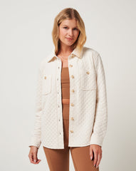 Diamond Quilted Shacket| Travis Mathew