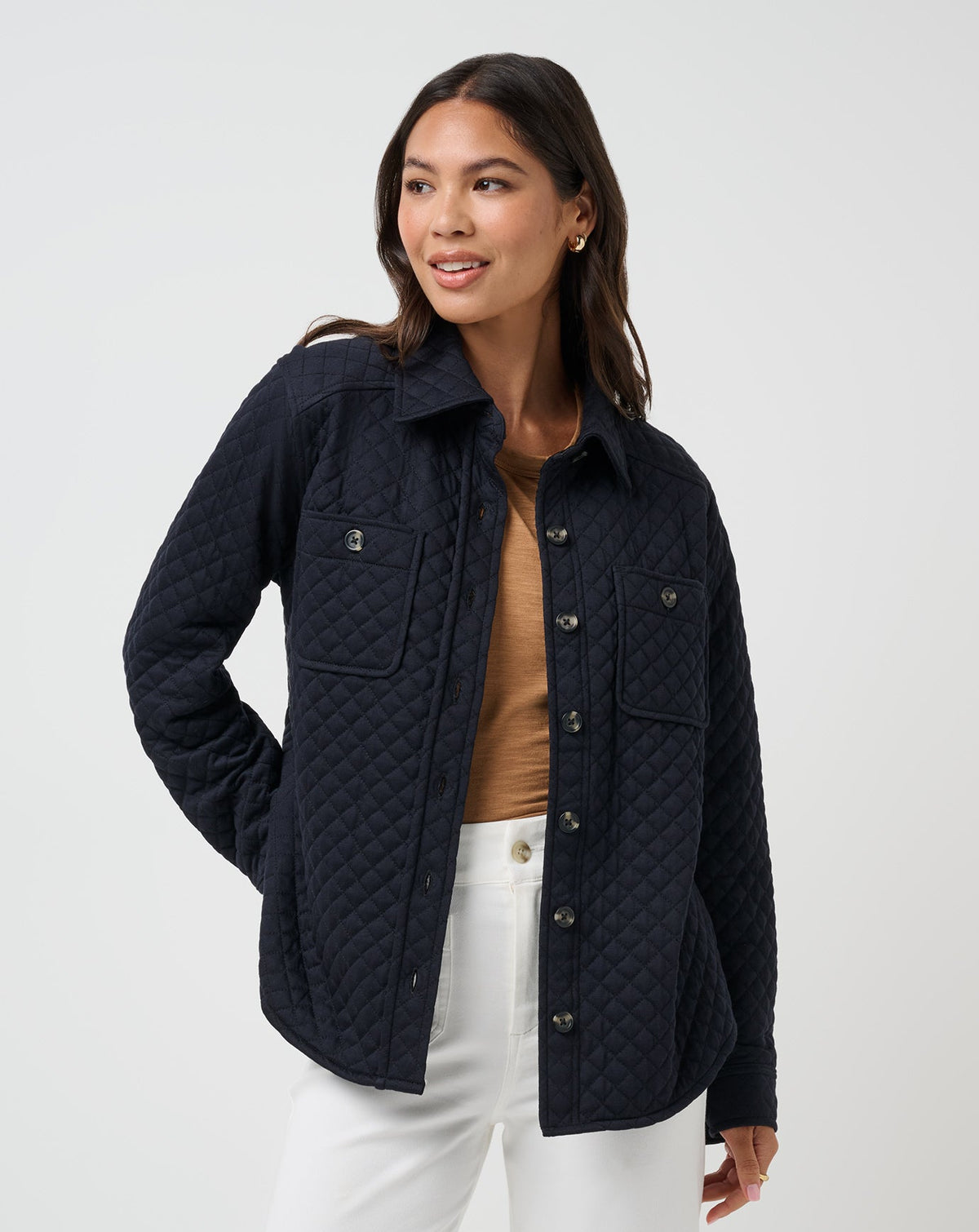Diamond Quilted Shacket| Travis Mathew