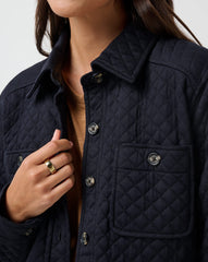 Diamond Quilted Shacket| Travis Mathew