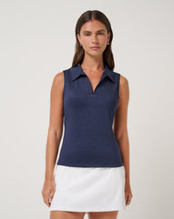 Skyloft Light Sleeveless Polo| Travis Mathew