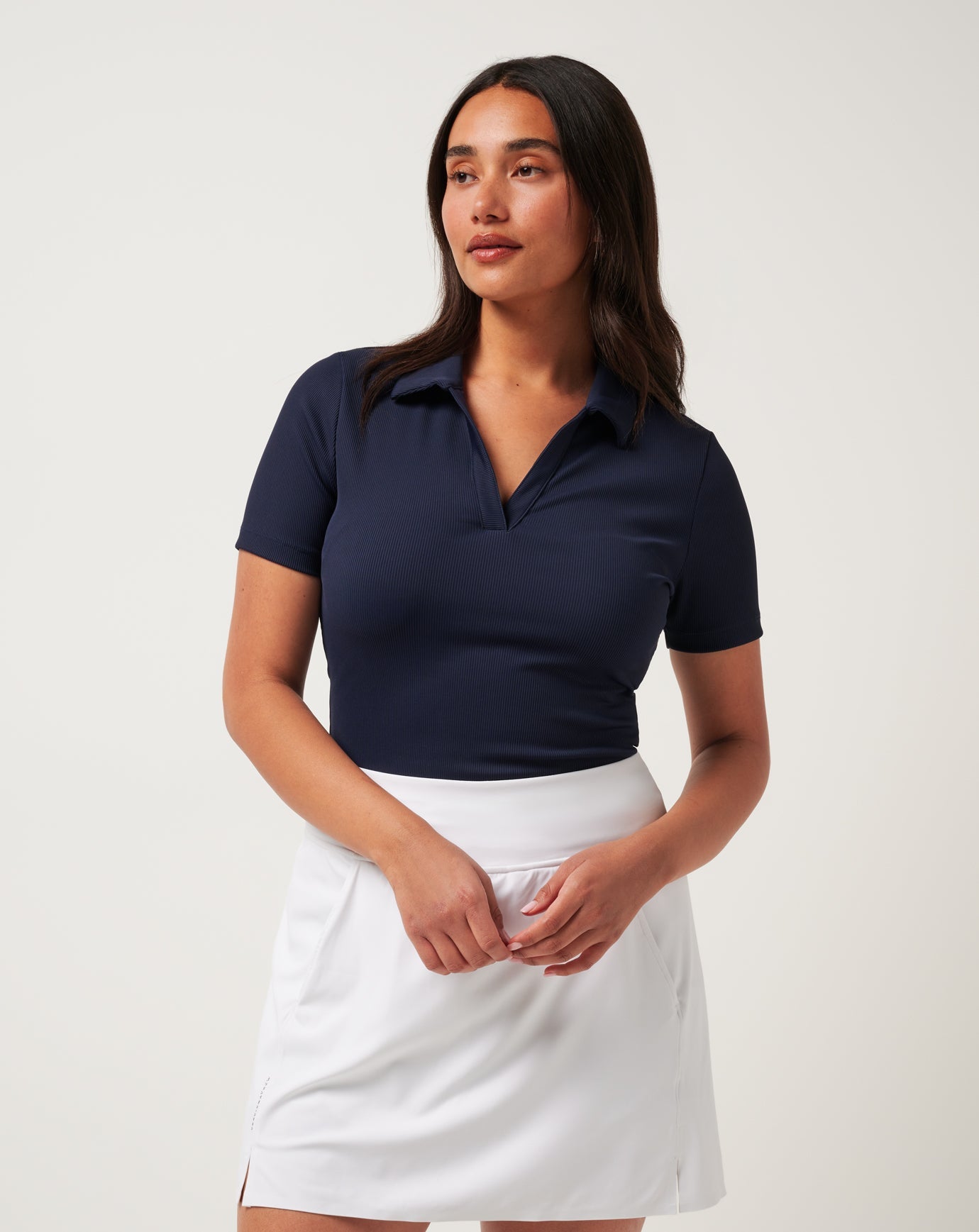 Moveknit Vneck Polo| Travis Mathew