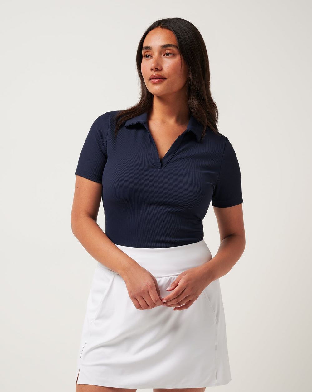 Moveknit Vneck Polo| Travis Mathew