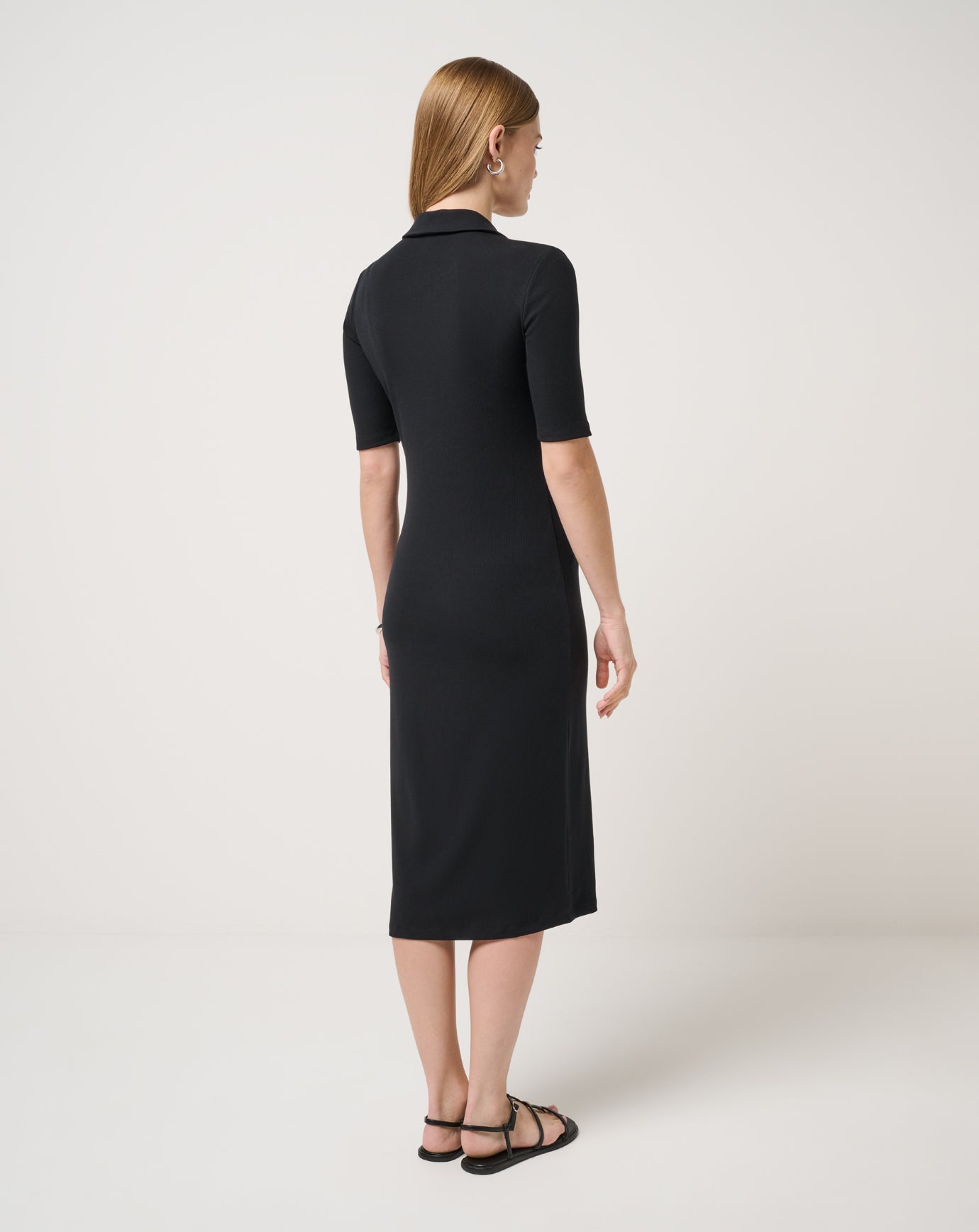 Cloud Rib Polo Midi Dress| Travis Mathew