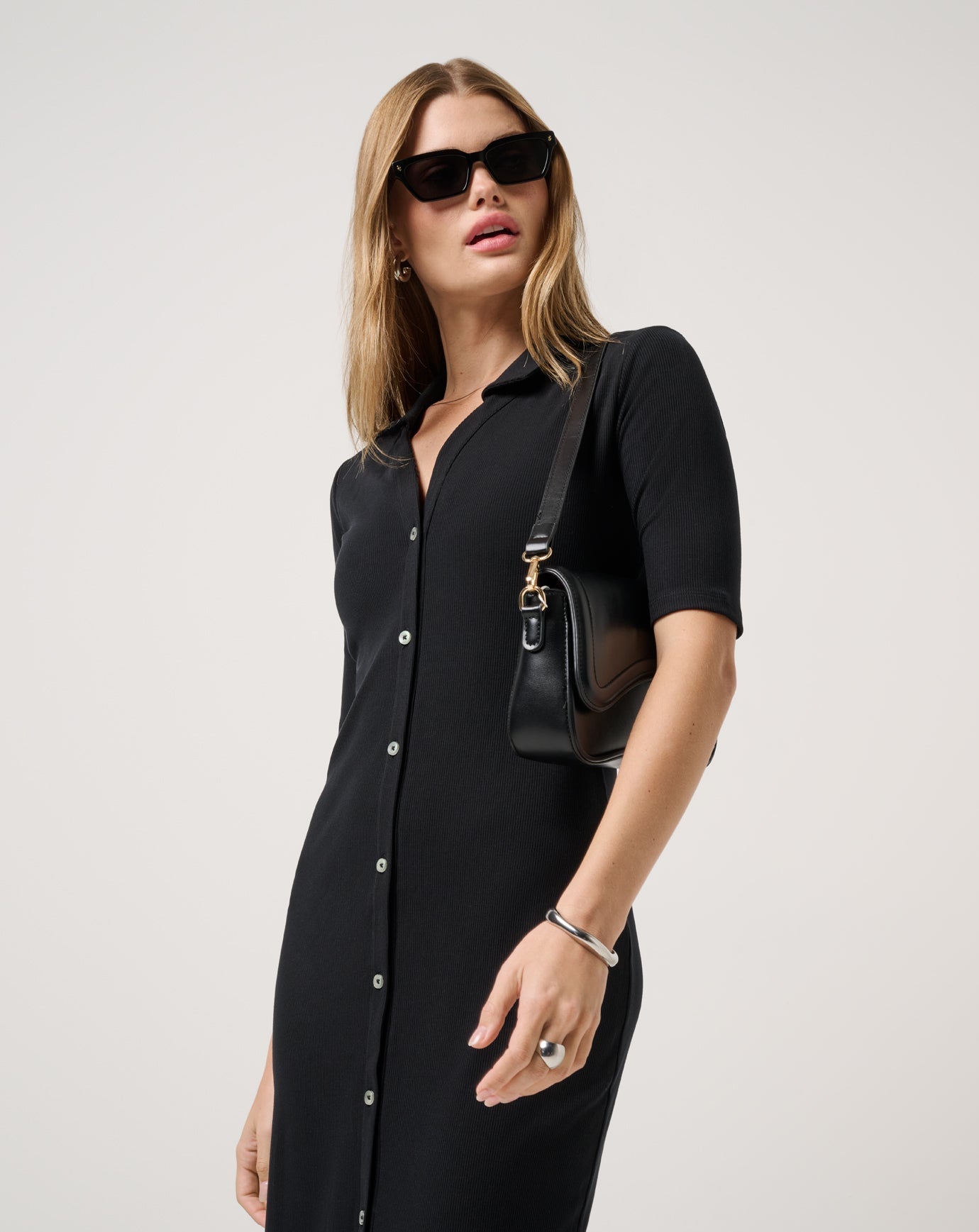 Cloud Rib Polo Midi Dress| Travis Mathew