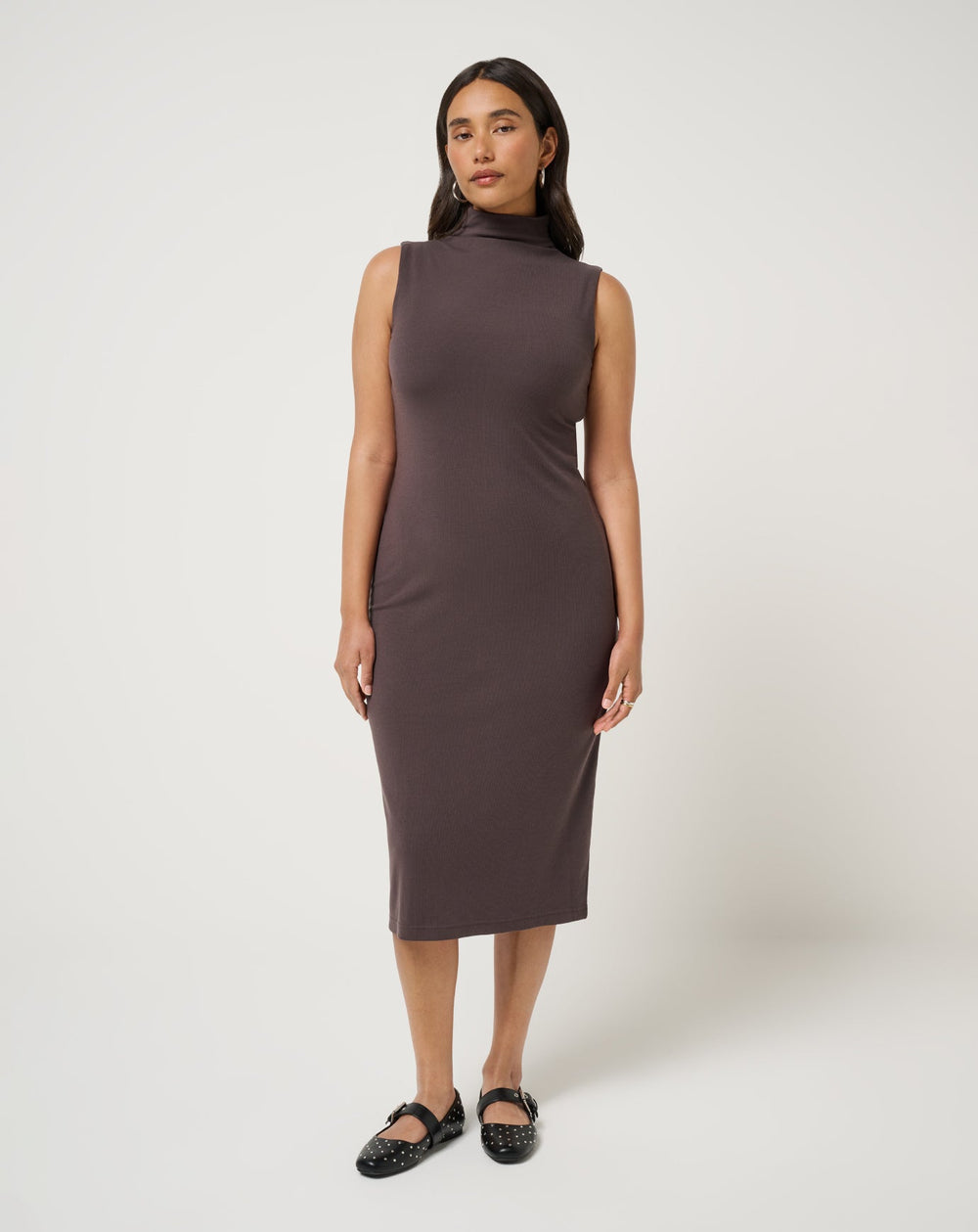 Cloud Rib Mock Neck Dress| Travis Mathew